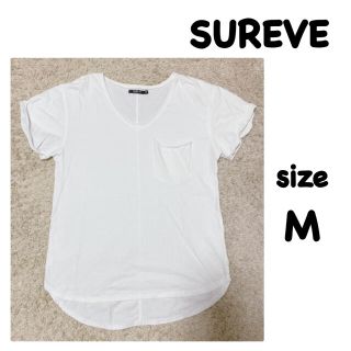 アベイル(Avail)の＊値下げ＊  SUREVE  レディース  ラウンドTシャツ  M(Tシャツ(半袖/袖なし))