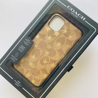 コーチ(COACH)のコーチ iPhone11 ケース シグネチャーパターン＋ゴールドスター(iPhoneケース)