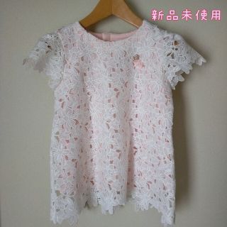 クミキョク(kumikyoku（組曲）)の【新品未使用】組曲　レース重ねカットソー　size120(Tシャツ/カットソー)