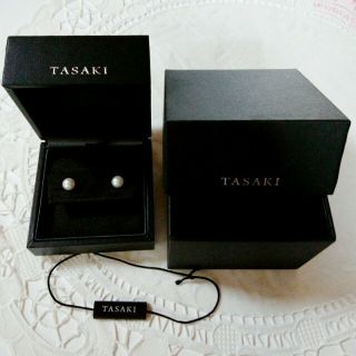 タサキ(TASAKI)のTASAKI タサキ 一粒 パール ピアス 箱付き(ピアス)