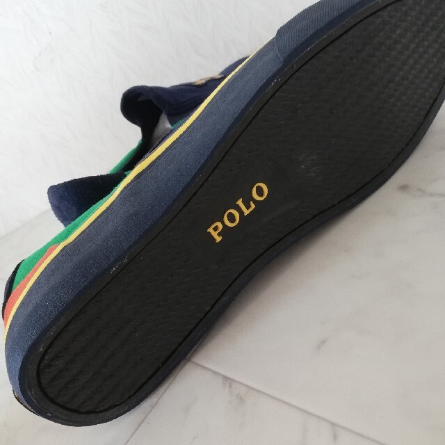 POLO RALPH LAUREN(ポロラルフローレン)の未使用!!ポロラルフローレン POLO スリッポン スニーカー UK9 メンズの靴/シューズ(スニーカー)の商品写真