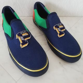 ポロラルフローレン(POLO RALPH LAUREN)の未使用!!ポロラルフローレン POLO スリッポン スニーカー UK9(スニーカー)