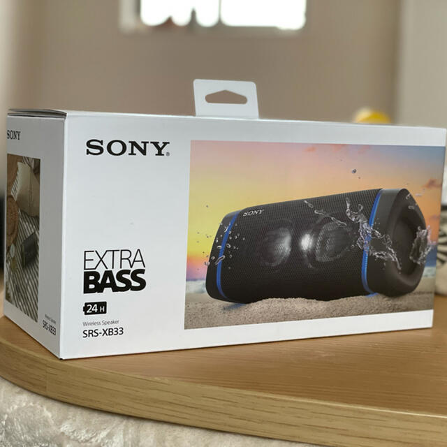 SONY(ソニー)のSONY EXTRA BASS / SRS-XB33 Bluetooth スマホ/家電/カメラのオーディオ機器(スピーカー)の商品写真