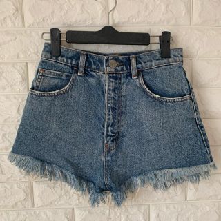 マウジー(moussy)のフリンジデニムショートパンツ(ショートパンツ)