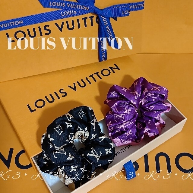 LOUIS VUITTON シュシュ ヘアゴム - ファッション LOUIS VUITTON シュシュ ヘアゴム - ファッション