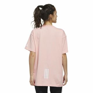 アディダス(adidas)の【新品】adidas ビッグTシャツ　ピンク　レディース(Tシャツ(半袖/袖なし))