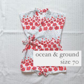 マーキーズ(MARKEY'S)のOCEAN&GROUND 甚平 ロンパース 70(甚平/浴衣)