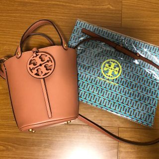 トリーバーチ(Tory Burch)のトリーバーチ　ほぼ未使用ミラーバケット　ミニ　ショルダーバッグ　ピンク(ショルダーバッグ)