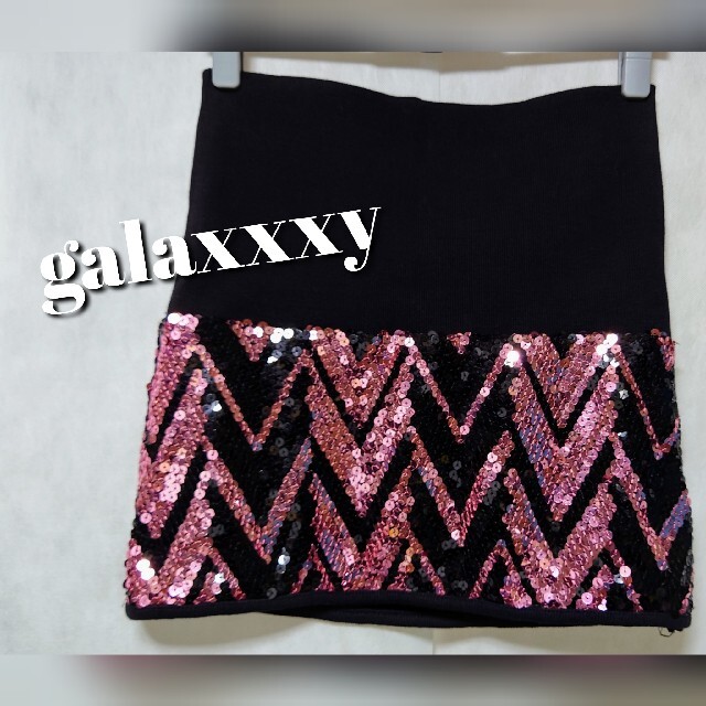 galaxxxy(ギャラクシー)のgaraxxxy レディース　ミニスカート　スパンコール レディースのスカート(ミニスカート)の商品写真