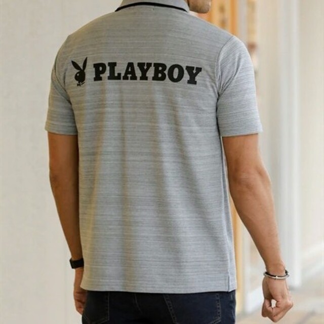 PLAYBOY(プレイボーイ)の3Lｻｲｽﾞ高貴品格!紳士的ﾌﾞﾗﾝﾄﾞ品PLAYBOY!半袖ﾎﾟﾛｼｬﾂ!新品 メンズのトップス(ポロシャツ)の商品写真