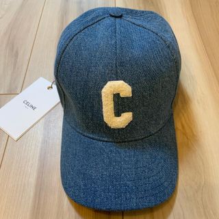 celine - CELINE C イニシャルベースボールキャップ デニム