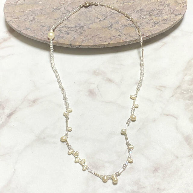 STUDIOUS(ステュディオス)のBaroque pearl necklace バロック 淡水パール ネックレス ハンドメイドのアクセサリー(ネックレス)の商品写真