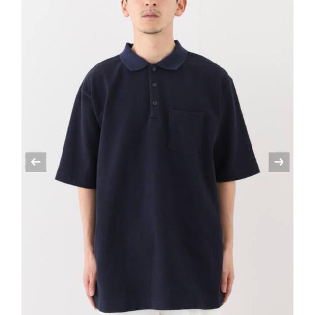 COMOLI(コモリ)のDRESS Ground  Polo Shirt  NEAT Mサイズ　ネイビー メンズのトップス(ポロシャツ)の商品写真