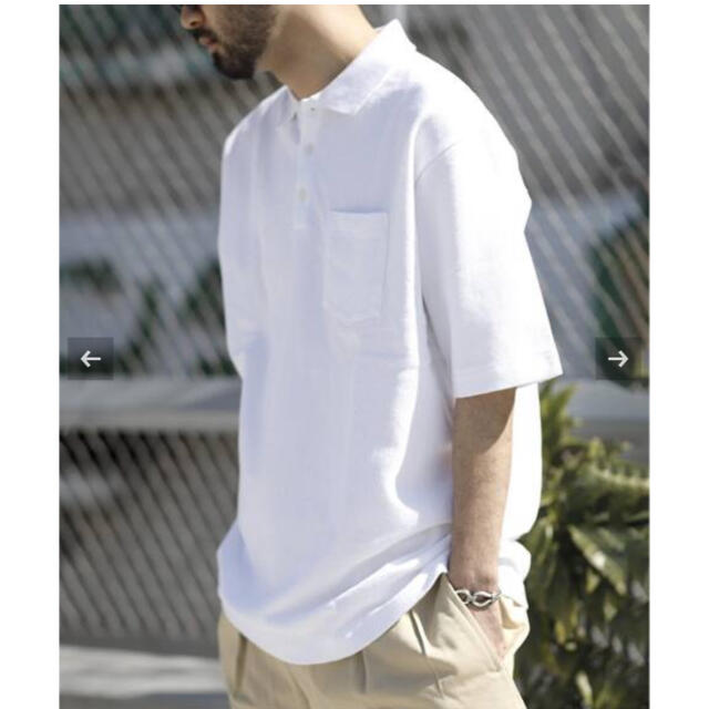 お見舞い Ground DRESS - COMOLI  Mサイズ　ホワイト NEAT  Shirt Polo ポロシャツ