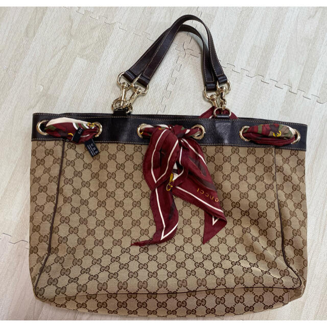 GUCCI トートバッグ スカーフ付き 【テレビで話題】 65.0%OFF