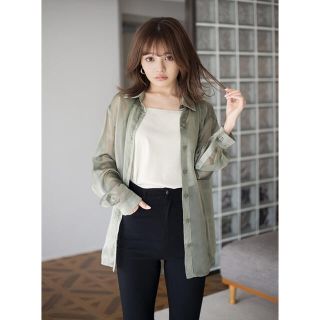 グレイル(GRL)のGRL☆キャミ付きシアーシャツ[k8438u]  (シャツ/ブラウス(長袖/七分))