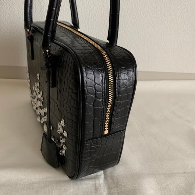 ADMJ ボストン　バッグ　スワロフスキー  黒　ブラック　ビジュー レディースのバッグ(ボストンバッグ)の商品写真