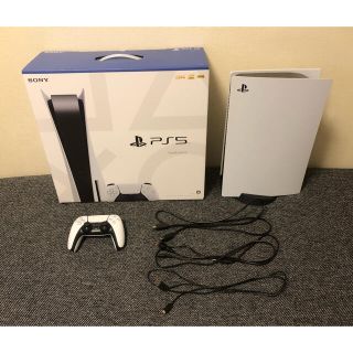 プレイステーション(PlayStation)のps5 本体　ディスクドライブ搭載モデル　中古(家庭用ゲーム機本体)