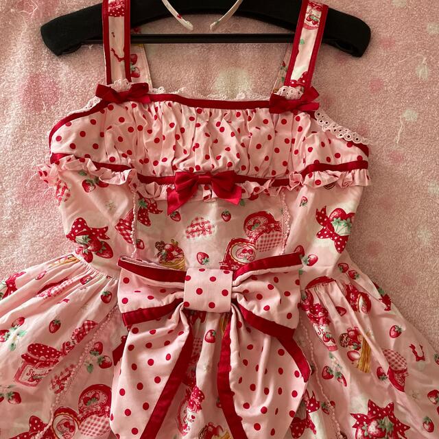 Angelic Pretty ピンク セット JSK ジャンパースカート リボン