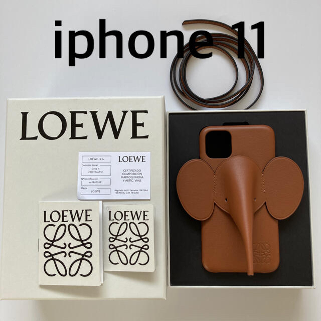 LOEWE iphone11 レザーケース