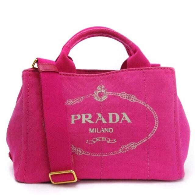 23cmヨコプラダ PRADA CANAPA カナパ ミニ ショルダーバッグ ピンク