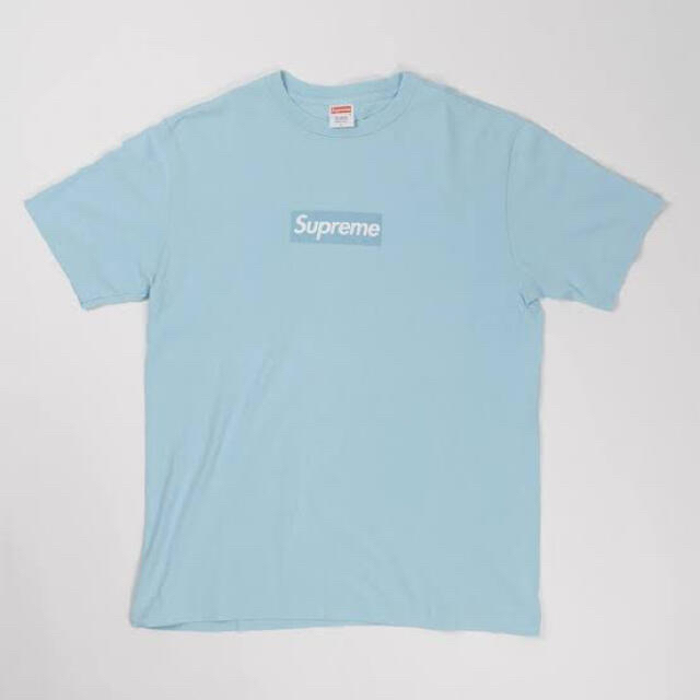 話題の行列 Supreme - Supreme 2003 Baby Blue Box Logo Tee Tシャツ