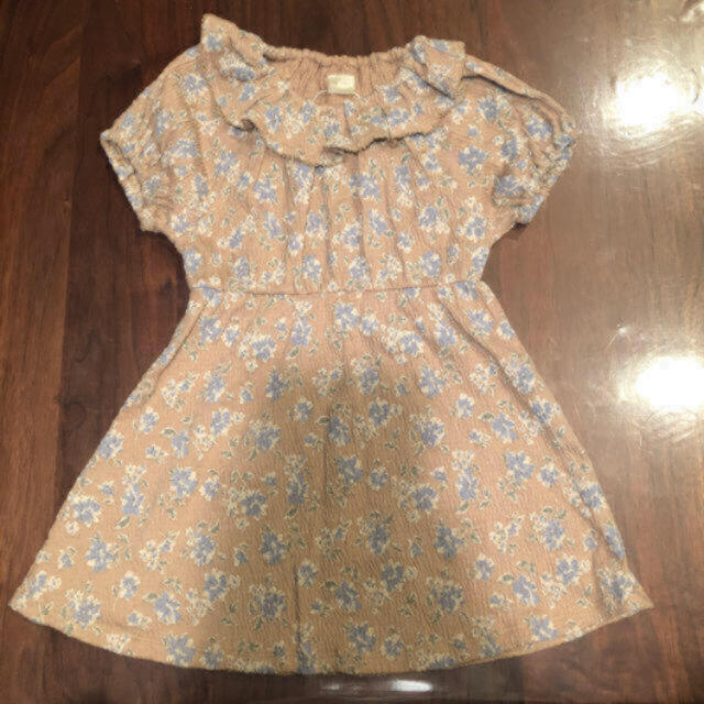 テータテート　花柄刺繍ワンピ キッズ/ベビー/マタニティのキッズ服女の子用(90cm~)(ワンピース)の商品写真