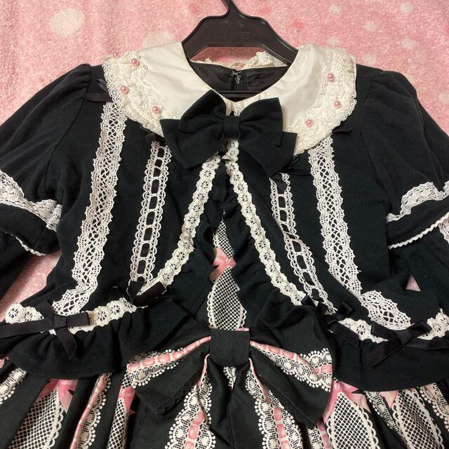 Angelic Pretty(アンジェリックプリティー)の袖取り外し可能　ボレロ　黒 レディースのトップス(ボレロ)の商品写真