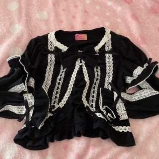 アンジェリックプリティー(Angelic Pretty)の袖取り外し可能　ボレロ　黒(ボレロ)