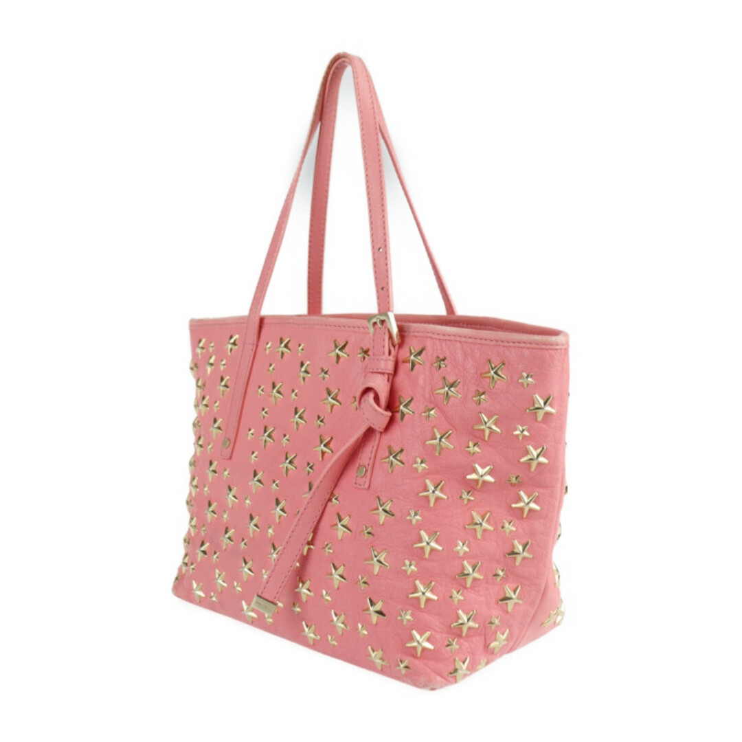 JIMMY CHOO ジミーチュウ SASHA サシャS トートバッグ レザー ピンク