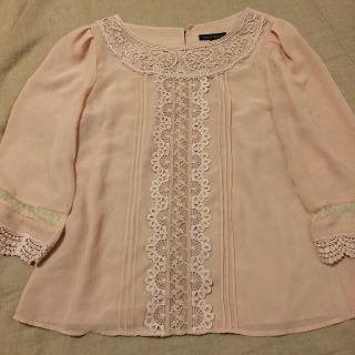 ミッシュマッシュ(MISCH MASCH)のミッシュマッシュ☆レースピンクブラウス☆(シャツ/ブラウス(長袖/七分))