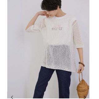 ロペ(ROPE’)のメッシュオーバーTシャツ(Tシャツ(半袖/袖なし))