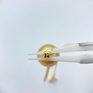 J5482-69 南洋白蝶真珠 ゴールド色 天然真珠 パール ネックレスの通販