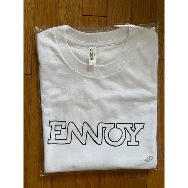 ENNOY エンノイ　エレクトリックロゴTEE ネイビー