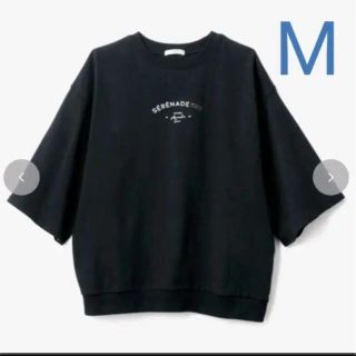 シマムラ(しまむら)の人気完売商品！terawearemu☆TERAバックスリット半袖Tシャツ黒M(Tシャツ(半袖/袖なし))