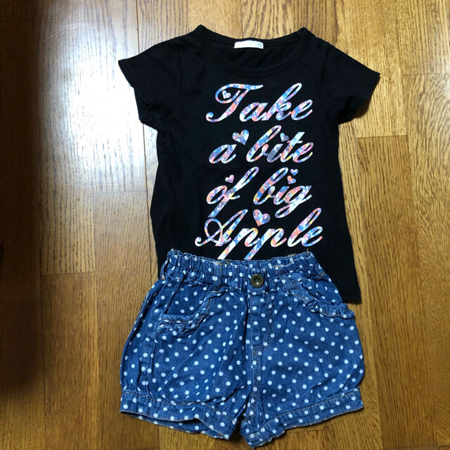 GU(ジーユー)の女児　110セット キッズ/ベビー/マタニティのキッズ服女の子用(90cm~)(Tシャツ/カットソー)の商品写真