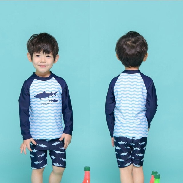 男の子 水着 3点セット Mサイズ 95-110cm プール 海 キッズ キッズ/ベビー/マタニティのキッズ服男の子用(90cm~)(水着)の商品写真