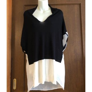 ブージュルード(Bou Jeloud)のブージュルードのカットソー(used品)黒×白(カットソー(半袖/袖なし))