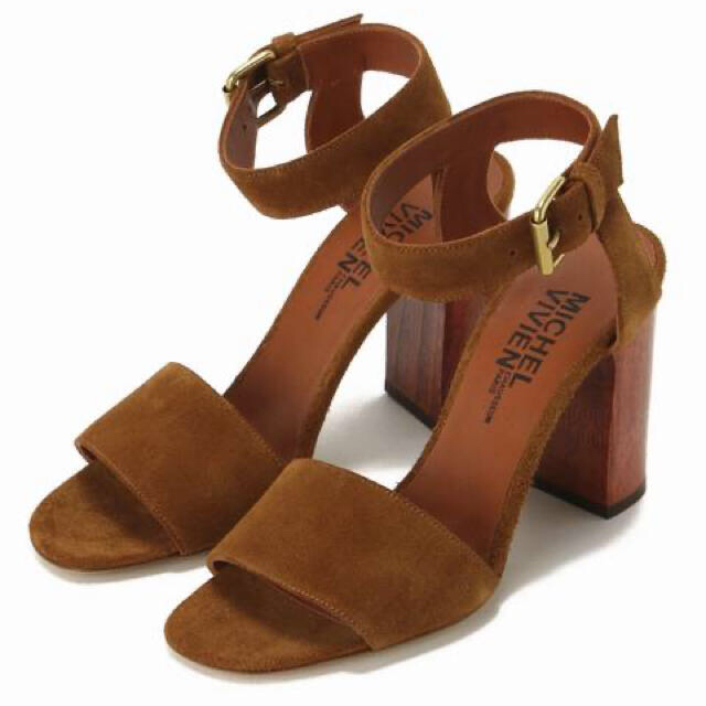 DEUXIEME CLASSE(ドゥーズィエムクラス)の★新品★MICHEL VIVIEN★SUEDE HEEL SANDAL★38★ レディースの靴/シューズ(サンダル)の商品写真