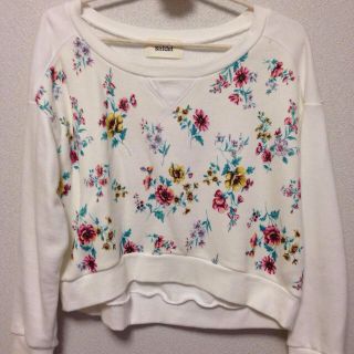 スナイデル(SNIDEL)のsnidel♡花柄スウェットTOPS(トレーナー/スウェット)