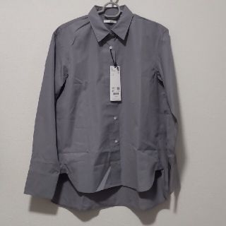 ユニクロ(UNIQLO)のユニクロ　スーピマコットンオーバーサイズシャツ(シャツ/ブラウス(長袖/七分))