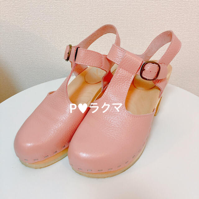 ???? katie pink leather sabot sandal
