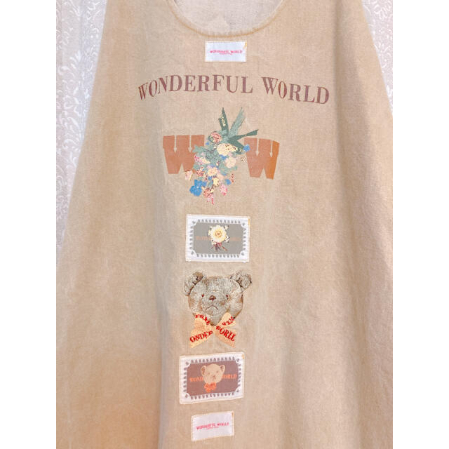 PINK HOUSE(ピンクハウス)の🧸 wonderful world jumper skirt beige  レディースのワンピース(ロングワンピース/マキシワンピース)の商品写真