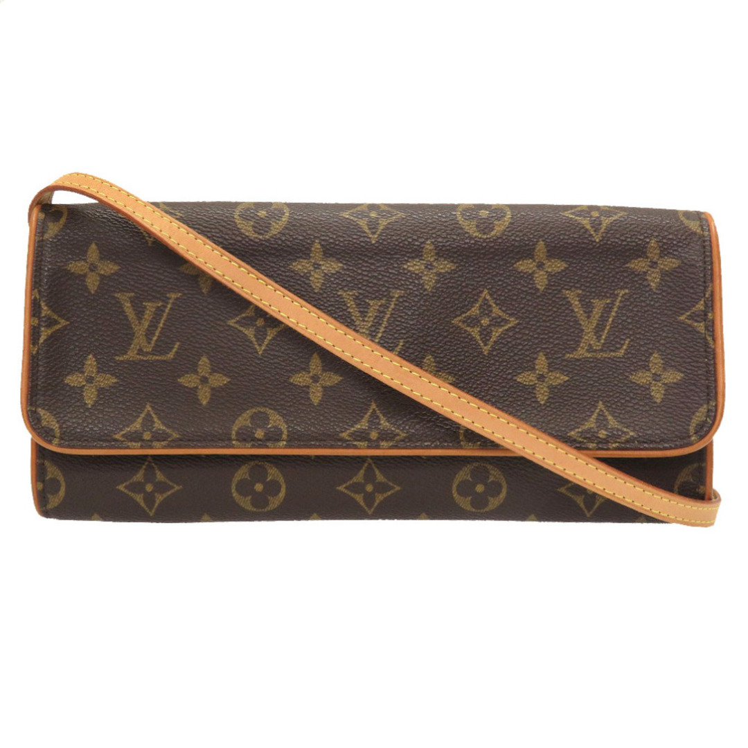 割れなし ルイ ヴィトン モノグラム ポシェットツインGM M51852 ショルダーバッグ バッグ LV 0088  LOUIS VUITTON