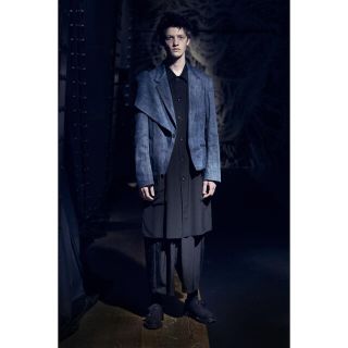 ヨウジヤマモト(Yohji Yamamoto)のヨウジヤマモトプールオム 21ss コットンデニムジャケット(Gジャン/デニムジャケット)