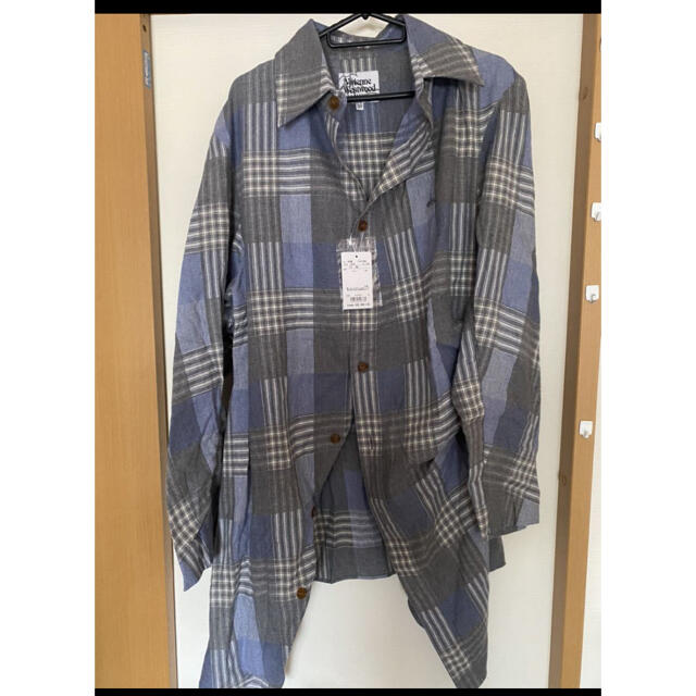 Vivienne Westwood MAN ブラッシュドチェック ロングシャツ 2