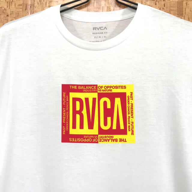 RVCA(ルーカ)のビッグサイズ ☆ RVCA ブロックチェーン Tシャツ 白 3XL 4L メンズのトップス(Tシャツ/カットソー(半袖/袖なし))の商品写真
