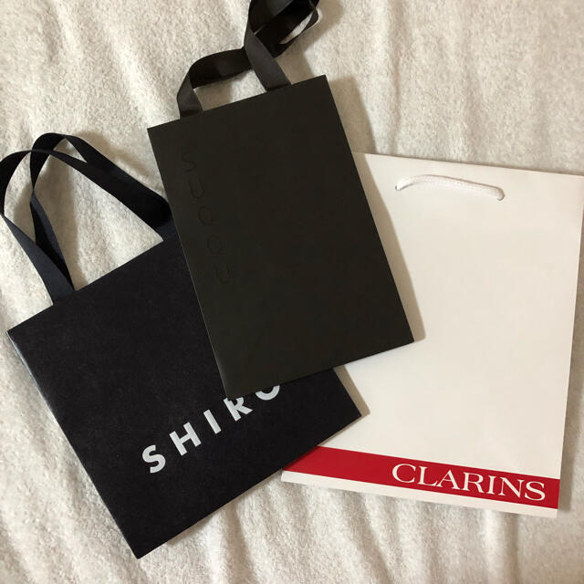 SUQQU(スック)のSUQQU & SHIRO & CLARINS❁ショップバッグセット レディースのバッグ(ショップ袋)の商品写真