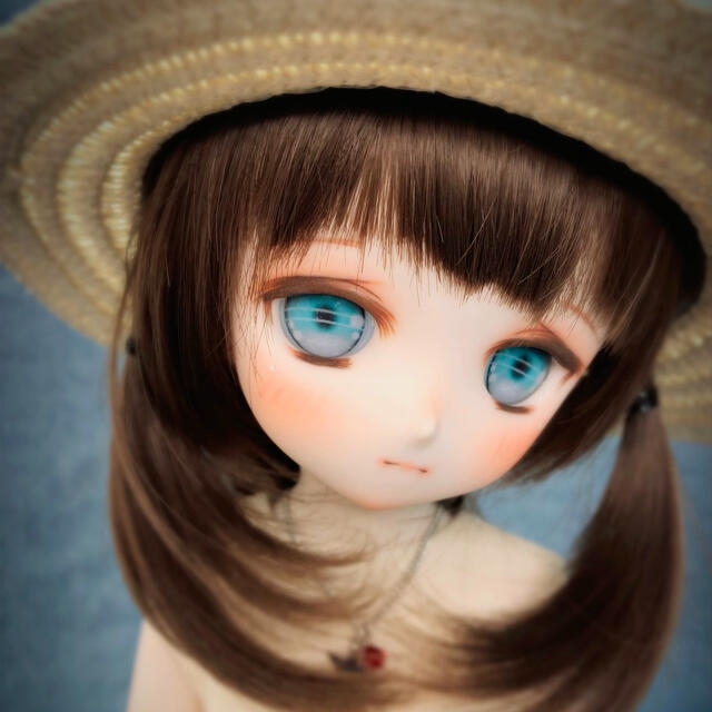 VOLKS(ボークス)のDDH-01 ドルフィードリーム　カスタムヘッド　レジンアイ　【難あり】 ハンドメイドのぬいぐるみ/人形(人形)の商品写真