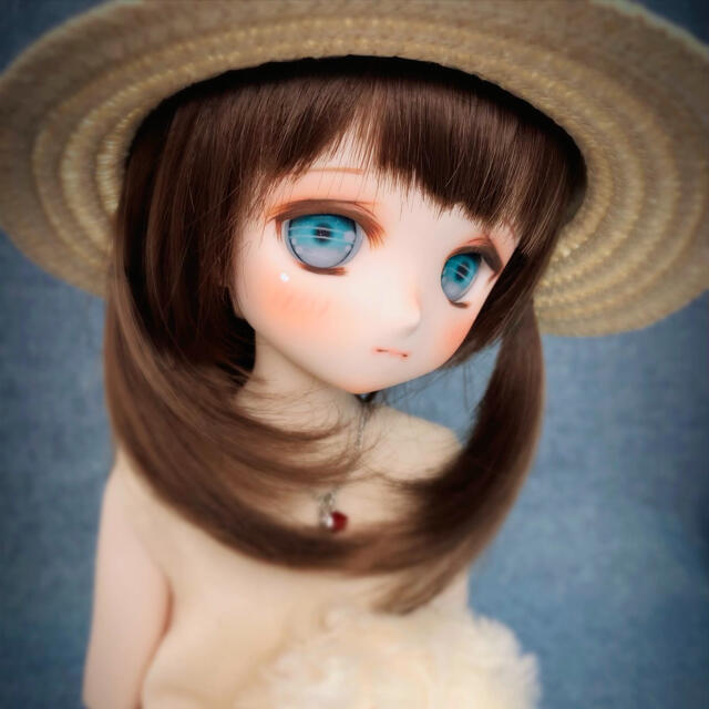 VOLKS(ボークス)のDDH-01 ドルフィードリーム　カスタムヘッド　レジンアイ　【難あり】 ハンドメイドのぬいぐるみ/人形(人形)の商品写真